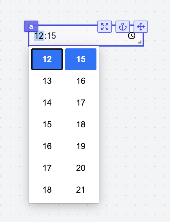 Time input